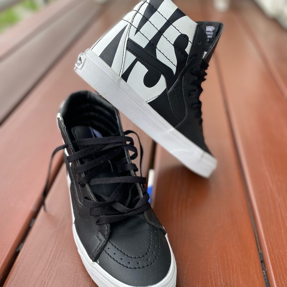 Black leather VANS sneakers - Picture 11 of 11